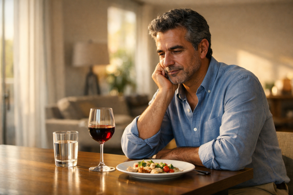 Alcohol y erecciones: qué pasa a corto y largo plazo (y cuánto es demasiado después de los 40)